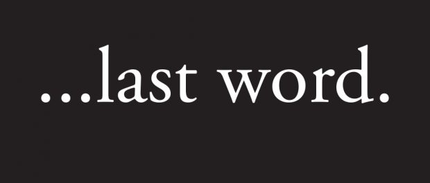 banner: ...last word