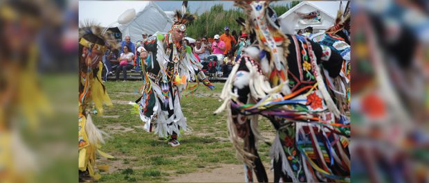 Photo of Tribal Vision Dance demonstrating its ceremony dance.