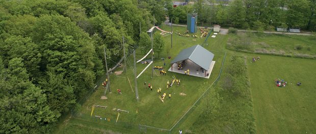 Photo of an aerial view of the Brock University campus