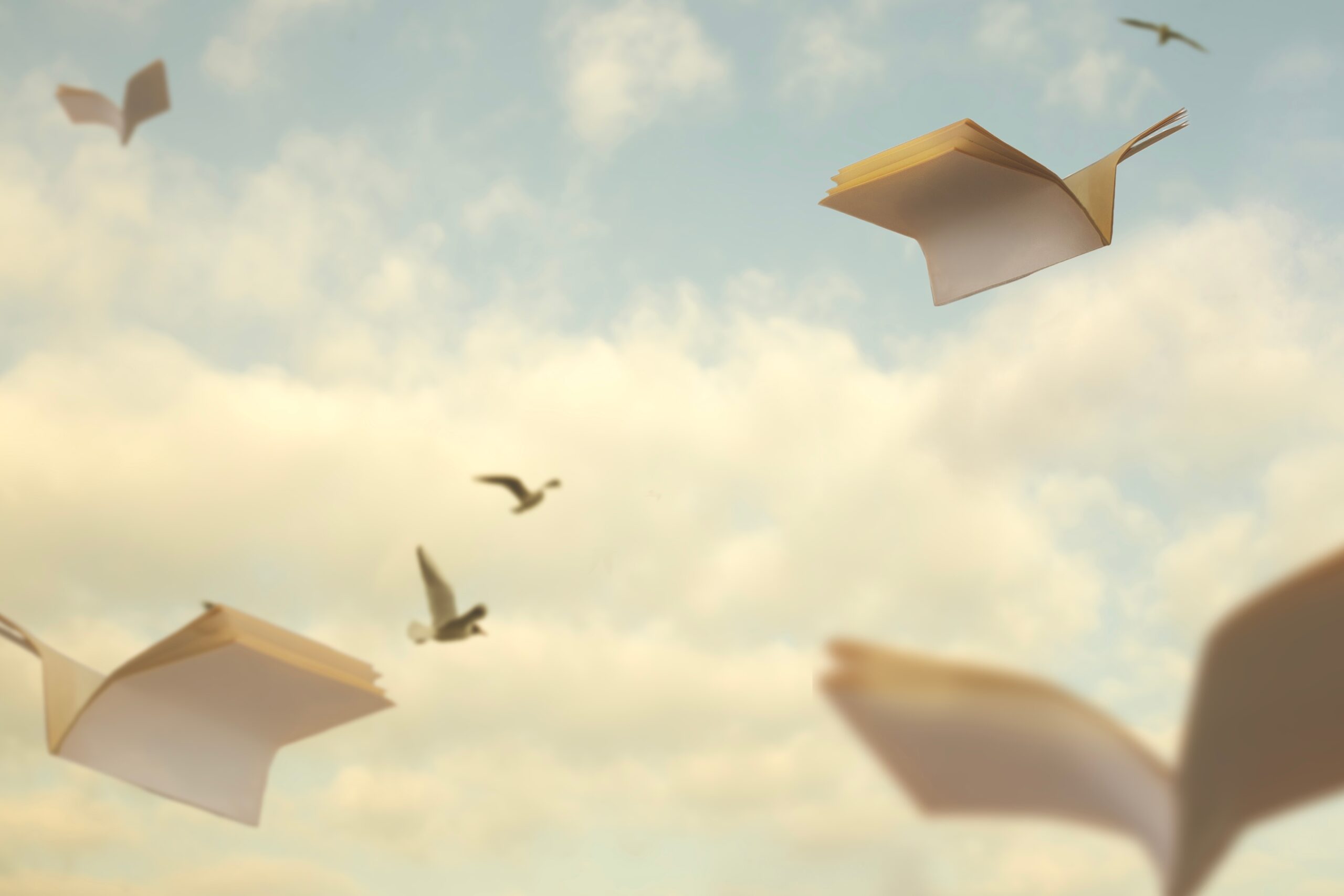 Flying books